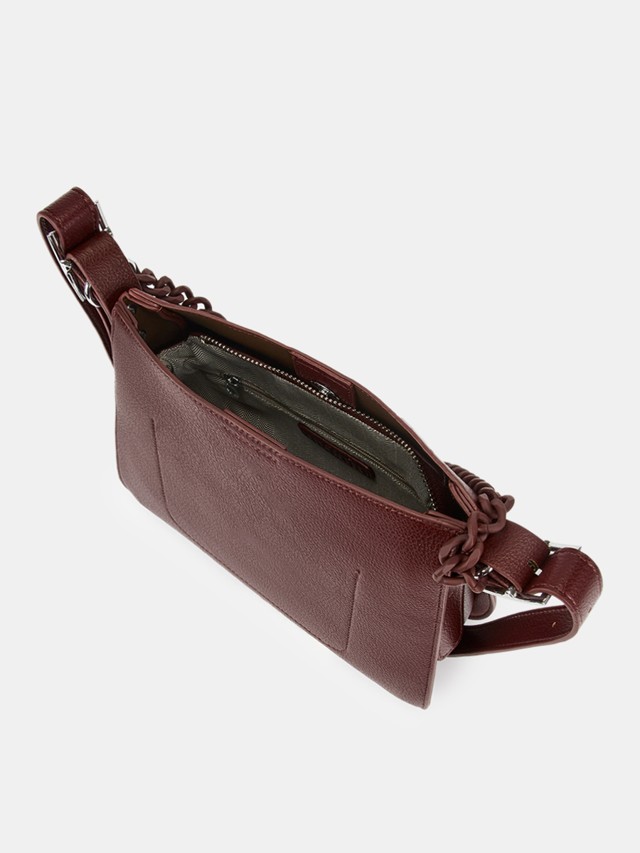 Сумка женская, бордовая, 26x10x23