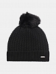 WLT-220-12-AYP-01_Н Шапка женская 65%шерсть,35% акрил,б/разм,черная