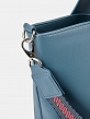 Сумка женская, голубая, 45x13x26