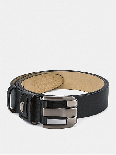 150413P-17690-01 Ремень мужской Ralf Ringer,нат ур.кожа,125х3,4см,черный