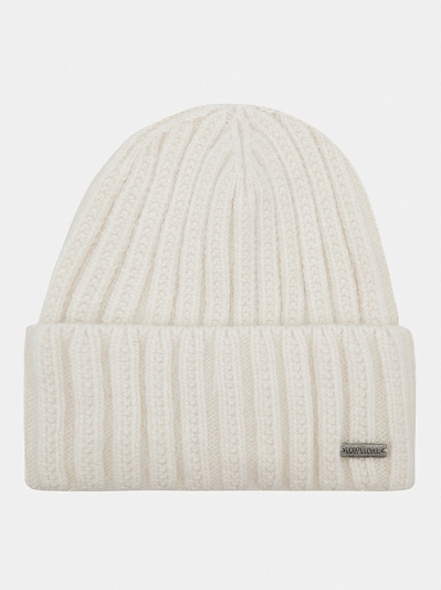  Шапка женская с ангорой 60%, белая