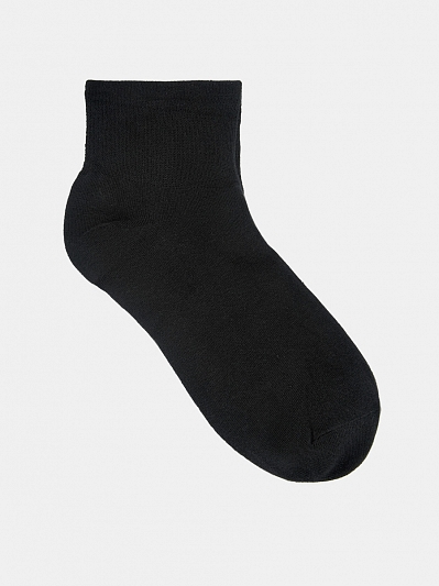 АУОН065700 Женские хлопк.носки спорт,усил енная резинка10см р.38-40черн