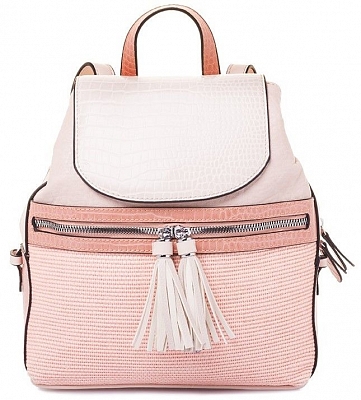 12028/32 Рюкзак женск,иск.кожа28*27*120 BAGGINI абрикос