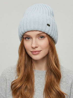 АУГЧ088500_Н Шапка женская Ralf Ringer 50% шерсть,50%акрил,голубая