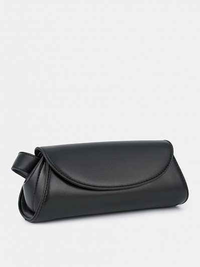 Сумка багет женская, черная, 25*10*10