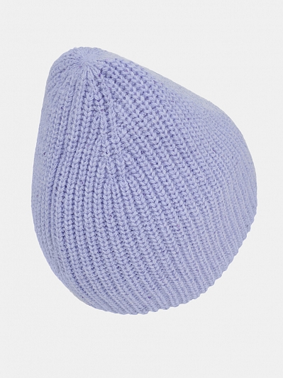 Шапка женская с ангорой, сиреневая