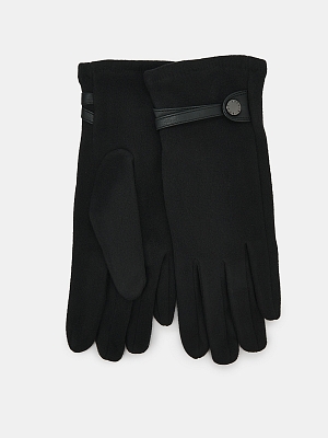 АУГП112600_Н Перчатки женские Ralf Ringer, 100%полиэстер,один размер,черн