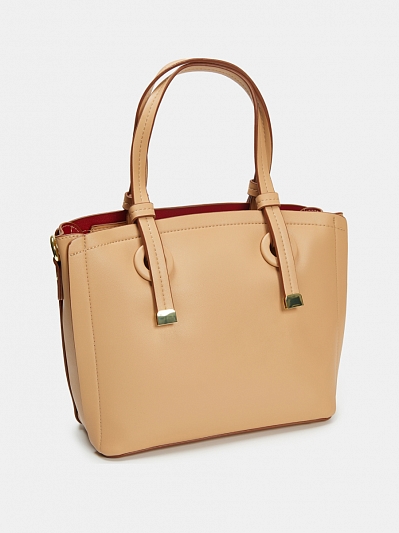 27189/31 Сумка жен.,иск.кож BAGGINI 26*21*11 бежевая