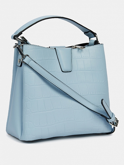 Сумка женская, голубая, 19*19*12 