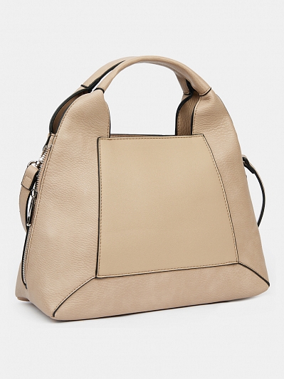 110-124-39 Сумка женская,экокожа 100% , 29,5*12,5*26 бежевая