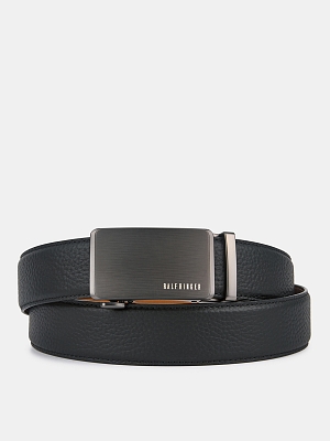 150413P-22269-01 Ремень мужской Ralf Ringer,нат ур.кожа,125х3,5см,черный