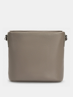 Сумка женская из натуральной кожи, хаки, 24х21х10,5 