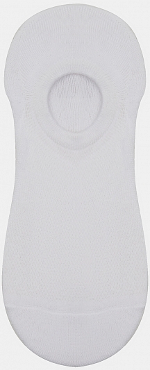 АУОН068100 Следки мужские,сетка,хлопок, силикон на пятке,р.40-46,белые