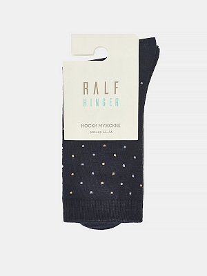 АУОН073000 Носки мужск.с принтом,78%хлоп2 0%полиамид,2%лайкра,29-31,син