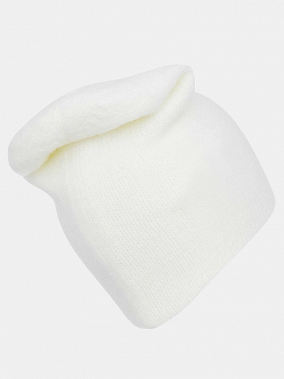 LB-A53010-white_Н Шапка женская Labbra 50%шерсть 50%акрил  р.57 белая