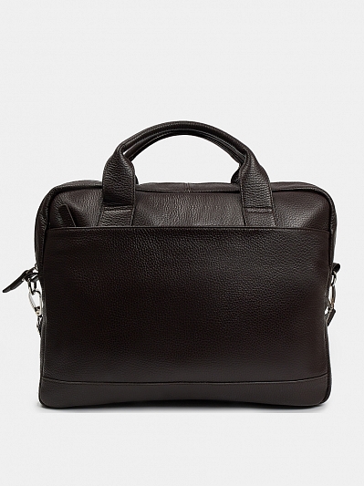 АУГС277400 Сумка мужская нат.кожа суприм 380*290*70  коричневая