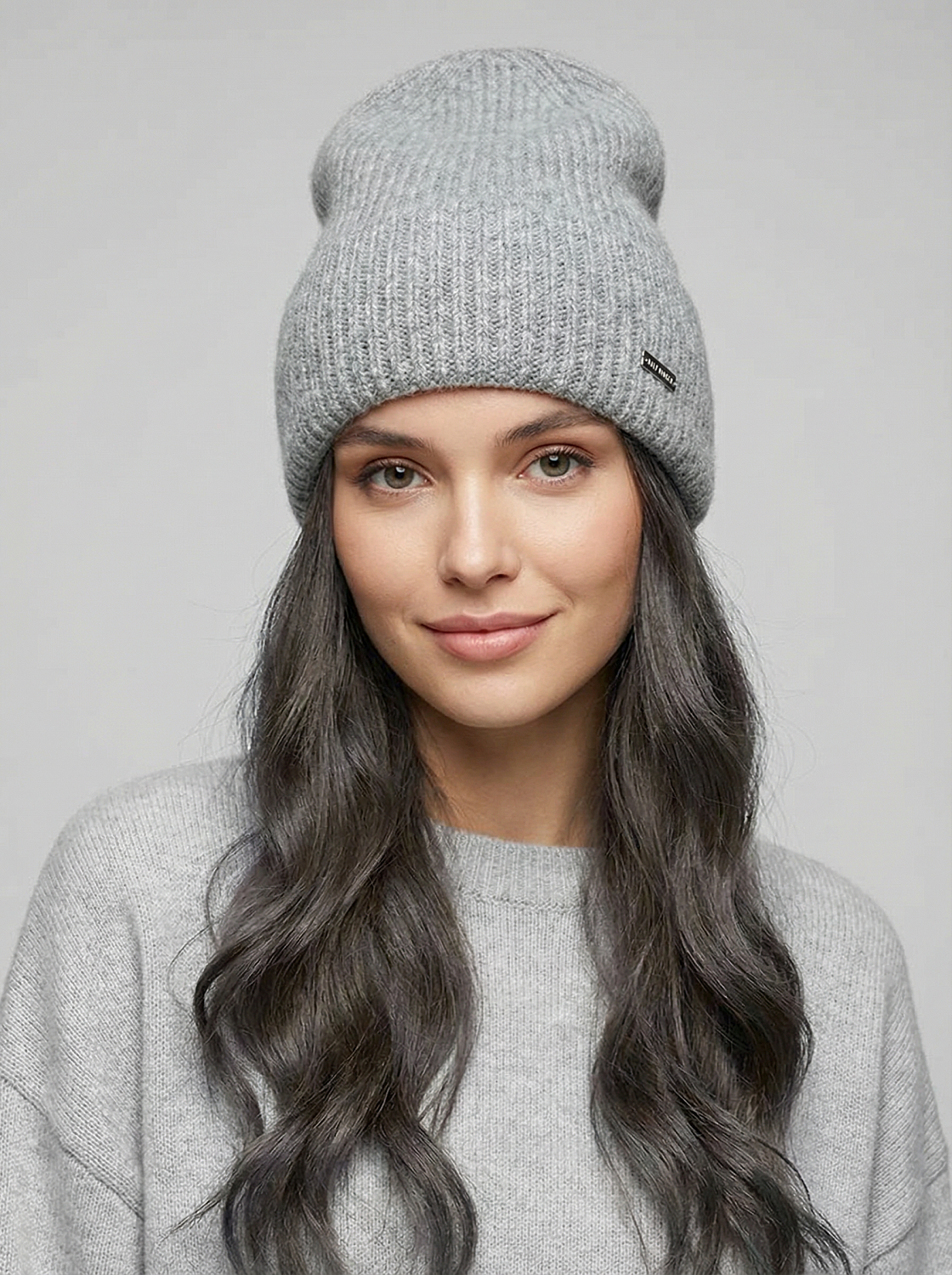 АУГЧ092800_Н Шапка женская Ralf Ringer 60% ангора,40%вискоза,серая