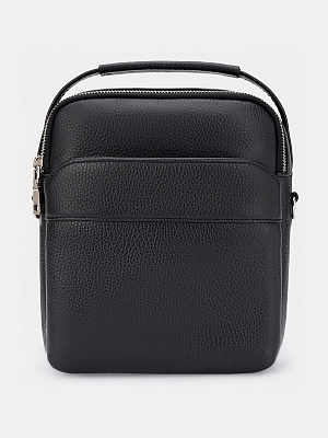 АУГС191300 Сумка мужская нат.кожа 190*230*60 черная