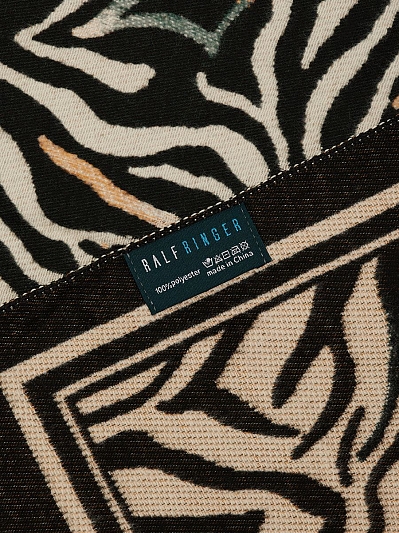 АУГШ110000 Палантин женский Ralf Ringer 100%полиэстер,65*180,беж/черны