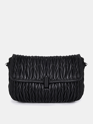  Сумка женская, черная, 23х6х19