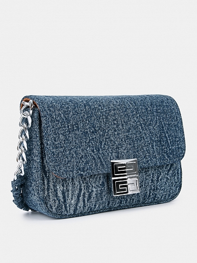 Сумка женская, голубая, 18*6*12