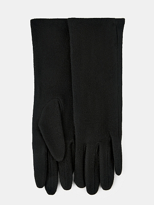 TOUCH-LB-PH-64-RF-black-M_Н Перчатки жен.трикотаж 80% шерсть,20% нейлон,р.М черные