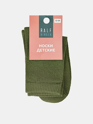 АУОН056500_Н Носки детские р20-22хлопок80 %,полиамид15%,эластан5%зеленые
