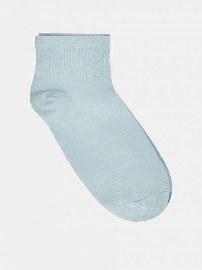 АУОН066100 Женские хлопк.носки спорт,усил енная резинка10см р.38-40 мятн