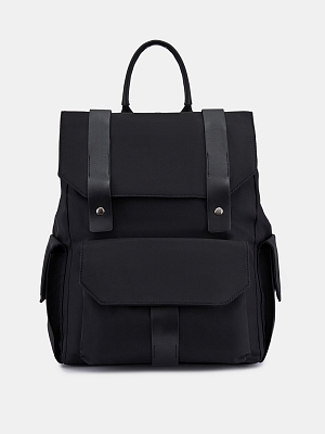 RR-41-231-31-4 Рюкзак мужской,нейлон 80%, экокожа 20%,300x390x120,черный