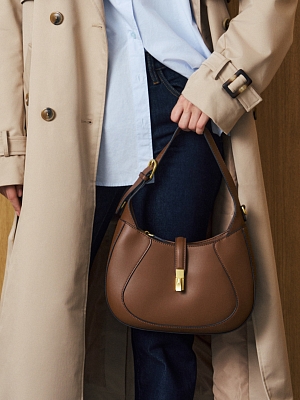 АУГС337300 Сумка женская Ralf Ringer натур.кожа,285х80х230,коричн