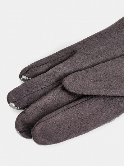 142322P-13803-08_Н Перчатки женские,100%полиэстер ,серые