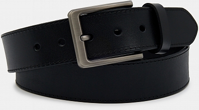 ATHENS06-P-01 Ремень мужской Ralf Ringer,нат тур.кожа,3,9*110-130,черный