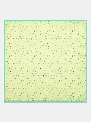 170312P-17497-14_Н Платок женский,100%полиэстер ,55*55, салатовый