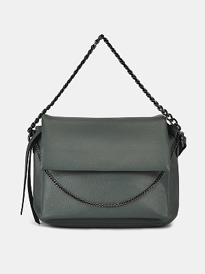 Сумка женская, зелёная, 26x7x20