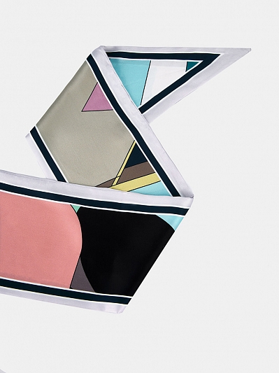 170313P-24170-04/06 Шарф женский Ralf Ringer 100%полиэстер,14х145,син/розов