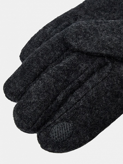 RMM4-9_Н Перчатки муж.90%шерсть/ 10%эластан темно-серые