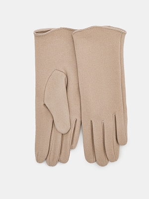 АУГП112200_Н Перчатки женские Ralf Ringer, 100%полиэстер,один размер,беж