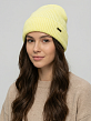 110323P-18839-19_Н Шапка женская,100% акрил ,желтая
