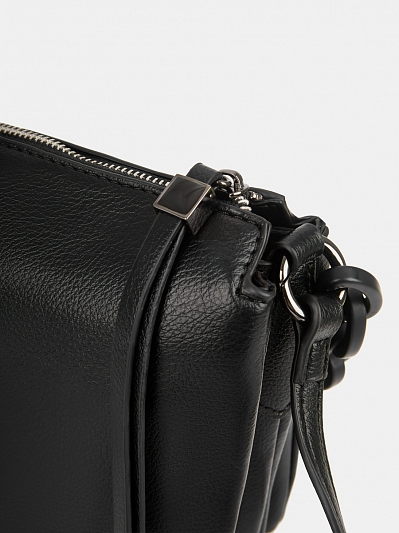 Сумка женская, черная, 5x24x19