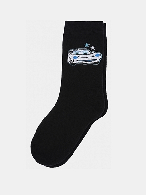 АУОН046700_Н Носки детские 80% хл.15%п/а, 5%эл.махра р.20-22 черные