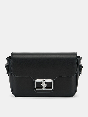 Сумка женская, черная, 20х6х13