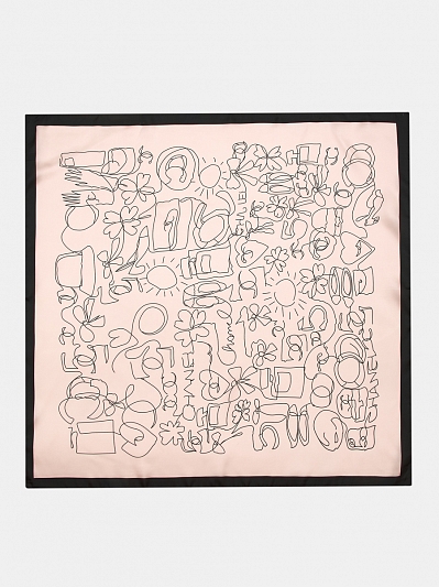 170312P-17526-12-бежевый Палантин женский Ralf Ringer 100%полиэстер,70*70,бежевый