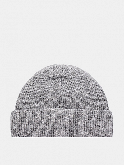  Шапка женская с шерстью, серая