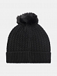WLT-220-12-AYP-01_Н Шапка женская 65%шерсть,35% акрил,б/разм,черная
