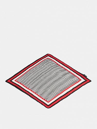 LSZ34-083-07 Платок женский,50%шелк,50%вис коза,70х70см,красный