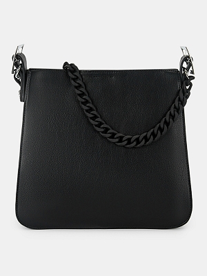 АУГС334900 Сумка женская искусственная ко жа,260х100х230,черная