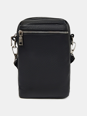 АУГС255600 Сумка мужская нат.кожа 150х230х60 черная