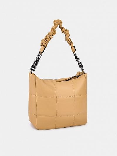 R27376-1/33 Сумка женская, иск.кожа , ,310*100*300,бежевая