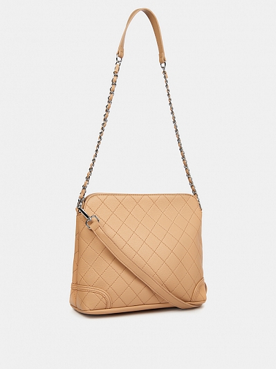 Сумка женская, бежевая,  27*23*10 