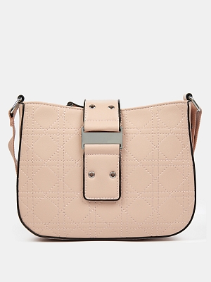 12033/63 Сумка жен.,иск.кожа,BAGGINI 25*20*6 розовый/пудровый